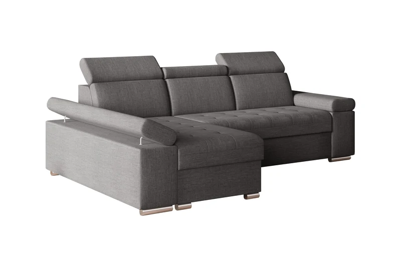 Ecksofa – Toronto – Schlafsofa mit Delfin-Mechanismus & Bettkasten