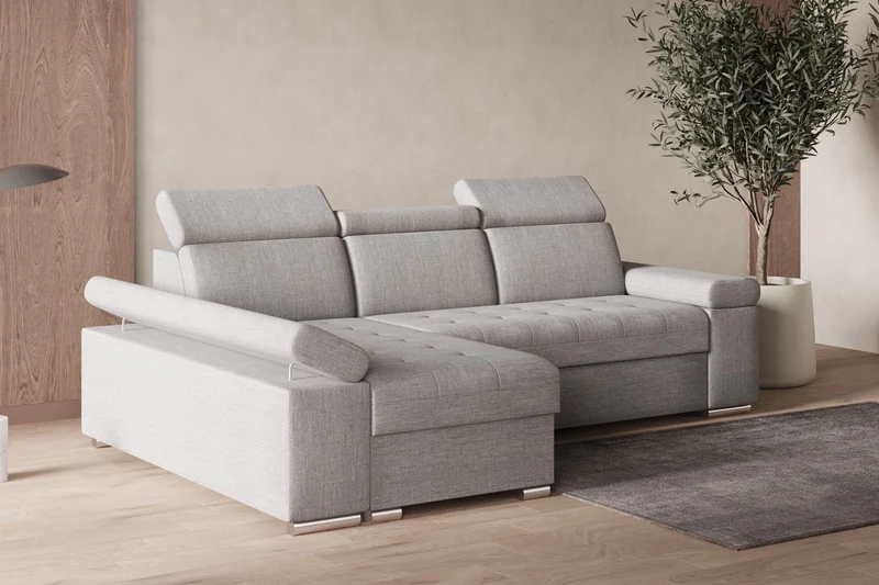 Ecksofa – Toronto – Schlafsofa mit Delfin-Mechanismus & Bettkasten
