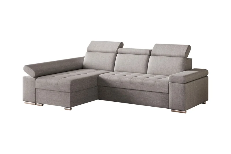 Ecksofa – Toronto – Schlafsofa mit Delfin-Mechanismus & Bettkasten