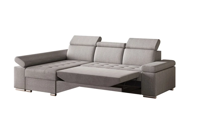 Ecksofa – Toronto – Schlafsofa mit Delfin-Mechanismus & Bettkasten