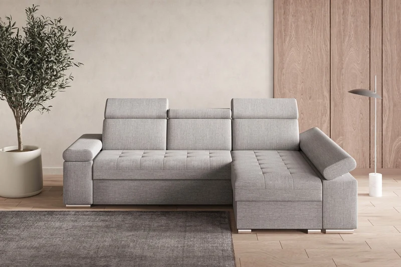 Ecksofa – Toronto – Schlafsofa mit Delfin-Mechanismus & Bettkasten