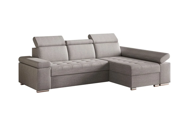 Ecksofa – Toronto – Schlafsofa mit Delfin-Mechanismus & Bettkasten