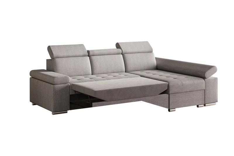 Ecksofa – Toronto – Schlafsofa mit Delfin-Mechanismus & Bettkasten