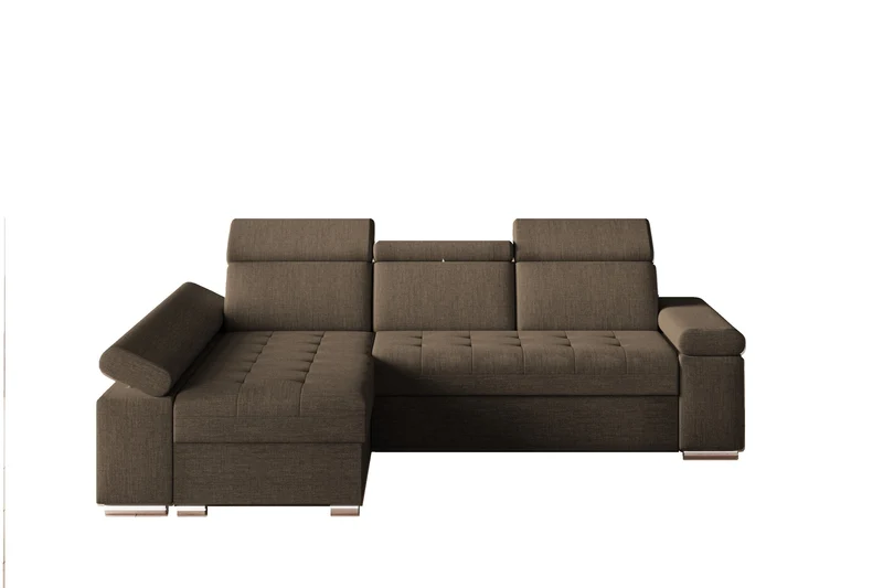 Ecksofa – Toronto – Schlafsofa mit Delfin-Mechanismus & Bettkasten