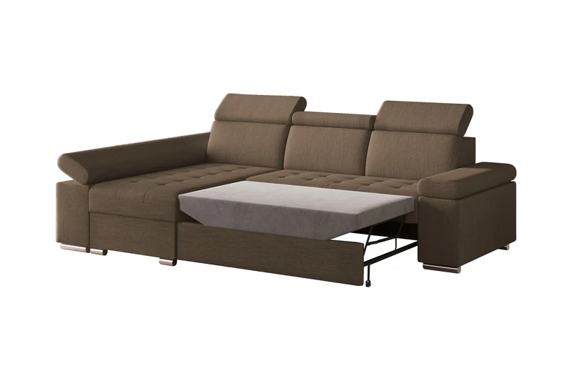 Ecksofa – Toronto – Schlafsofa mit Delfin-Mechanismus & Bettkasten