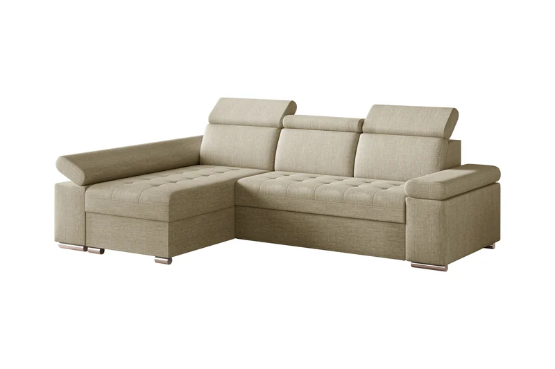 Ecksofa – Toronto – Schlafsofa mit Delfin-Mechanismus & Bettkasten