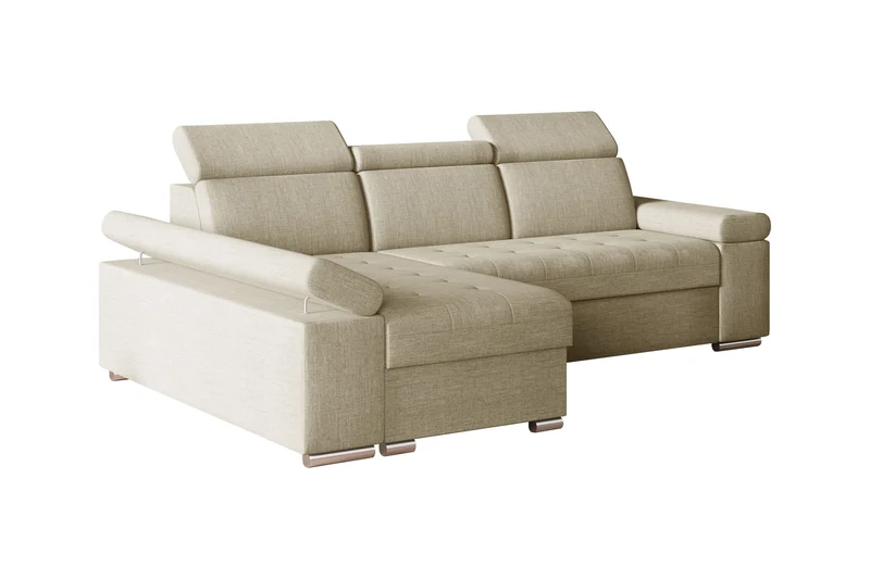 Ecksofa – Toronto – Schlafsofa mit Delfin-Mechanismus & Bettkasten