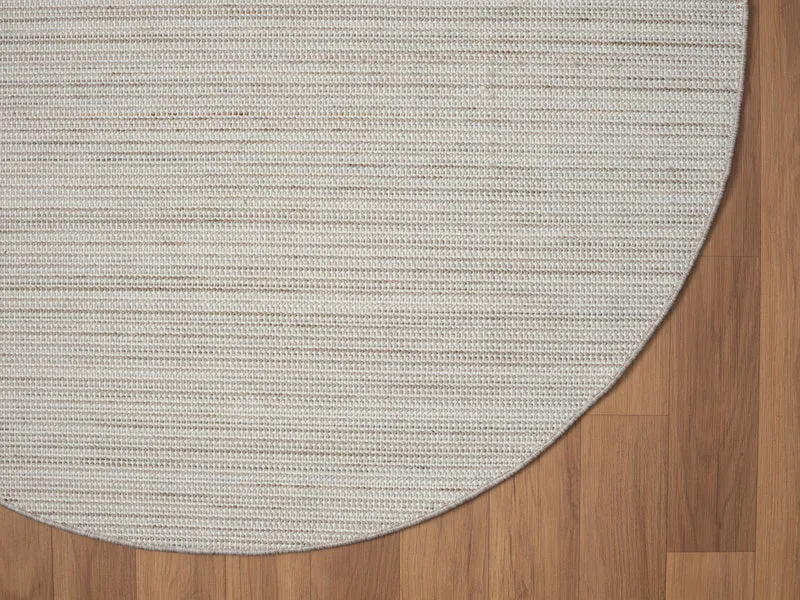 Teppich "Eve" rund weiß 120 x 120 cm