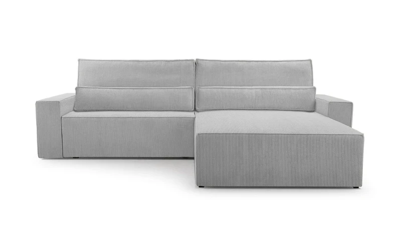 Ecksofa – Brazil – Cord-Schlafsofa mit Schlaffunktion & Bettkasten