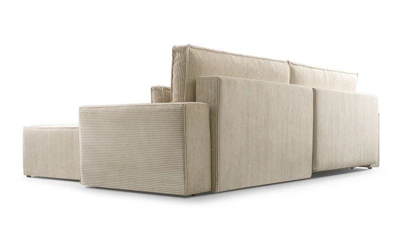Ecksofa – Brazil – Cord-Schlafsofa mit Schlaffunktion & Bettkasten