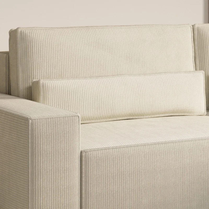 Ecksofa – Brazil – Cord-Schlafsofa mit Schlaffunktion & Bettkasten