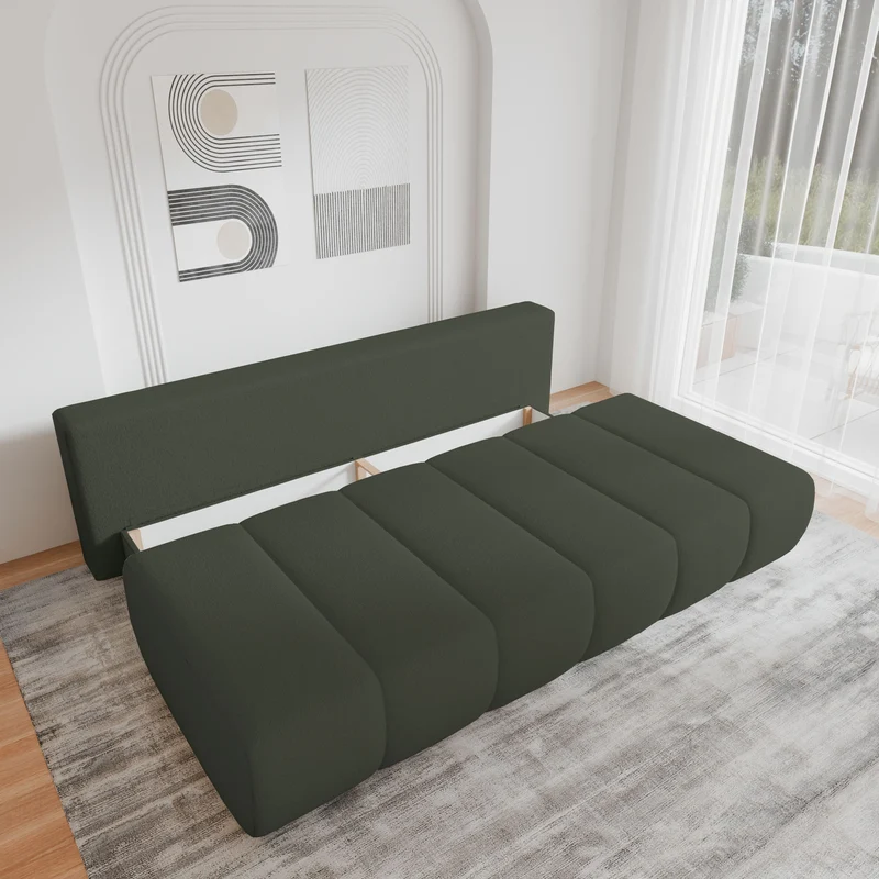 Schlafsofa – Stanley – Arena – 210 cm mit Bettkasten & Zierkissen