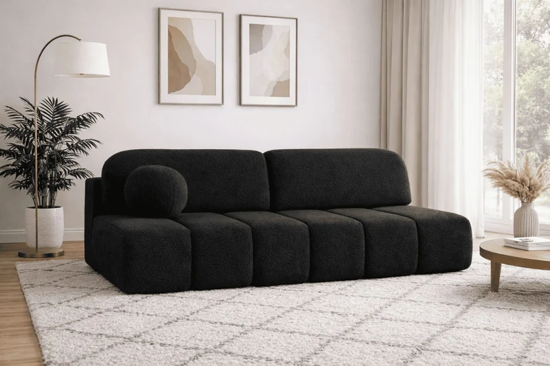 Schlafsofa – Stanley – Arena – 210 cm mit Bettkasten & Zierkissen