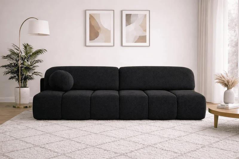 Schlafsofa – Stanley – Arena – 210 cm mit Bettkasten & Zierkissen