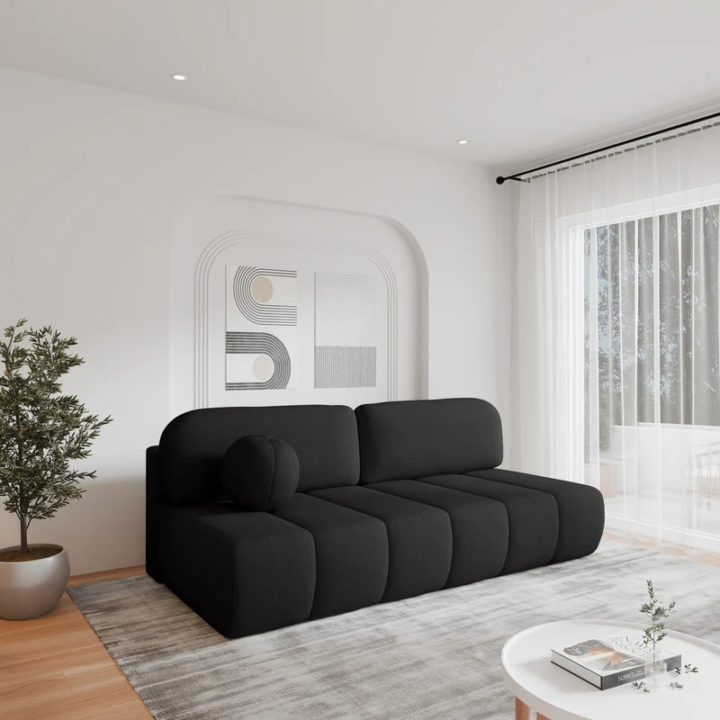 Schlafsofa – Stanley – Arena – 210 cm mit Bettkasten & Zierkissen