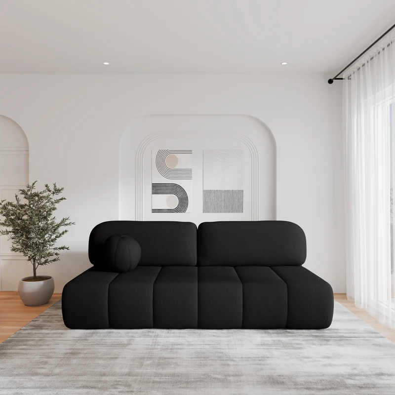 Schlafsofa – Stanley – Arena – 210 cm mit Bettkasten & Zierkissen