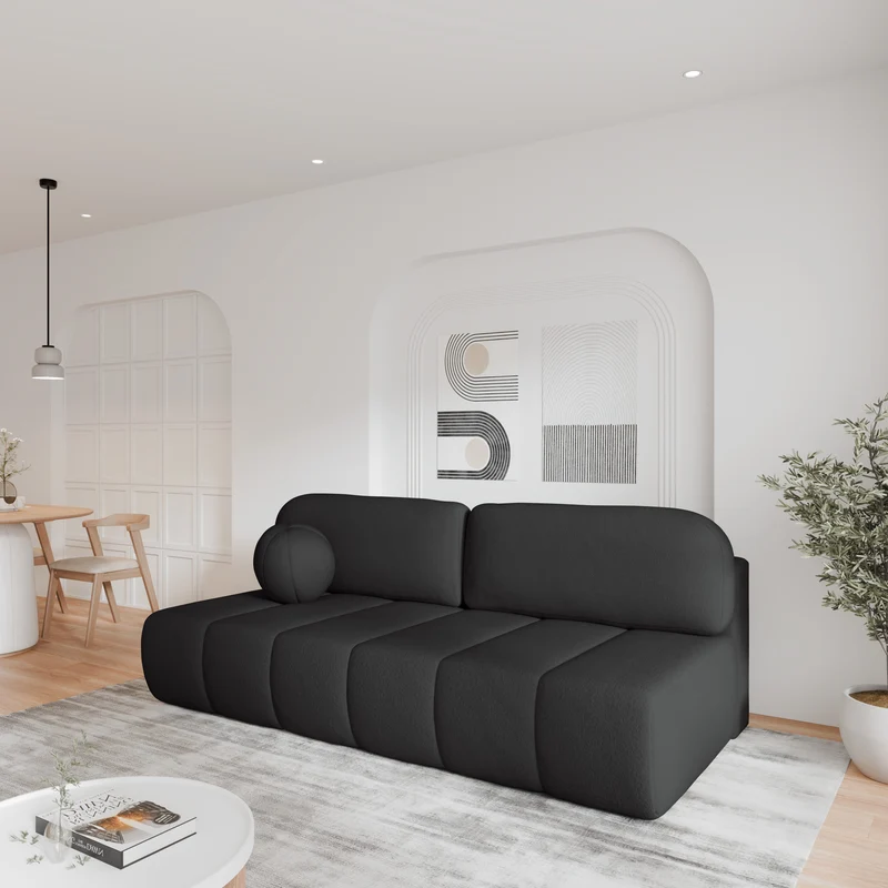 Schlafsofa – Stanley – Arena – 210 cm mit Bettkasten & Zierkissen