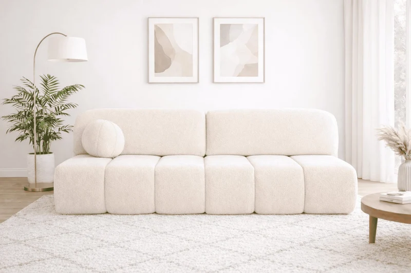 Schlafsofa – Stanley – Arena – 210 cm mit Bettkasten & Zierkissen