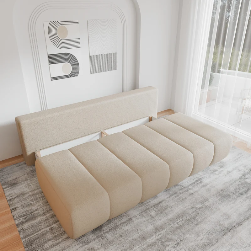 Schlafsofa – Stanley – Arena – 210 cm mit Bettkasten & Zierkissen