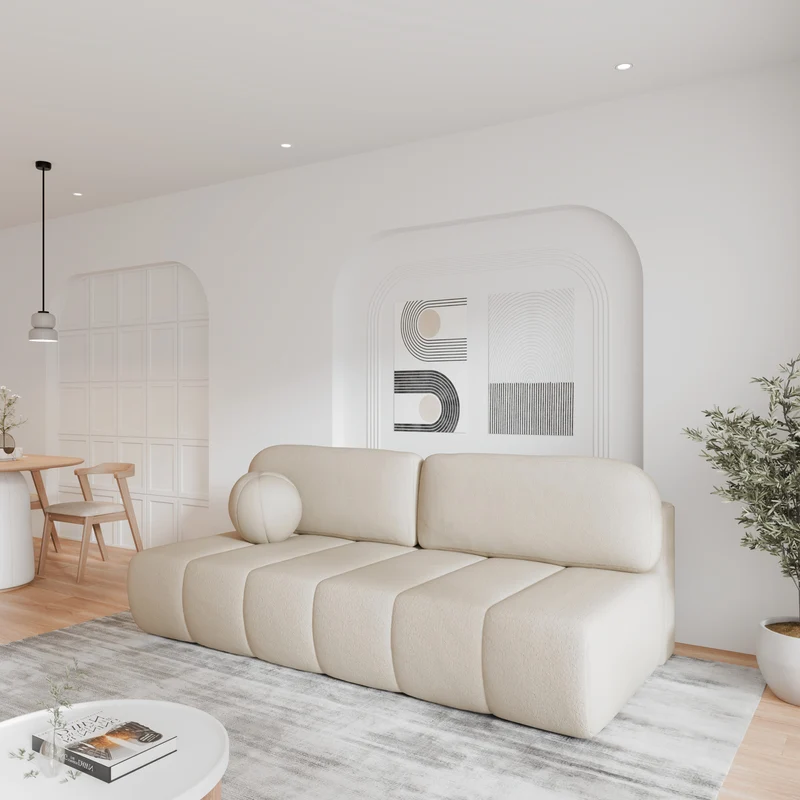 Schlafsofa – Stanley – Arena – 210 cm mit Bettkasten & Zierkissen