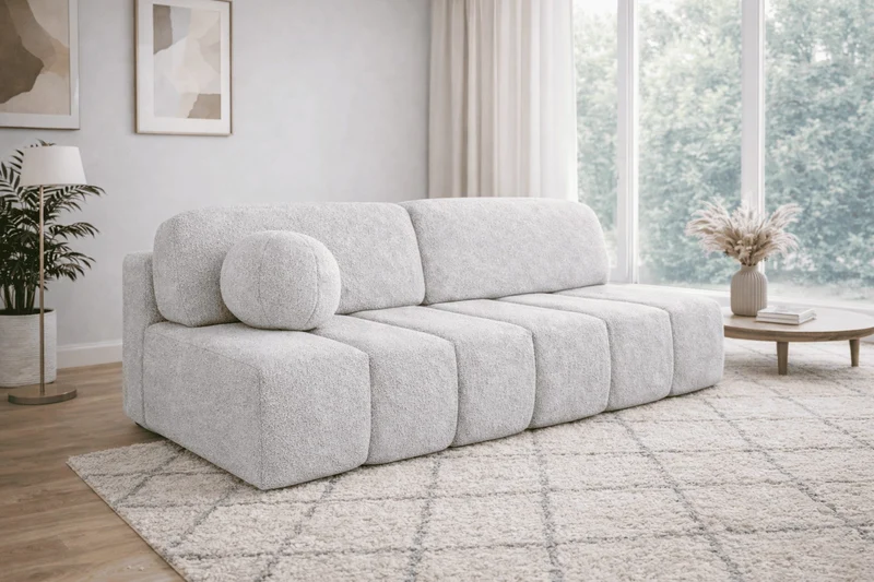 Schlafsofa – Stanley – Arena – 210 cm mit Bettkasten & Zierkissen