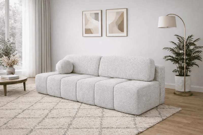 Schlafsofa – Stanley – Arena – 210 cm mit Bettkasten & Zierkissen