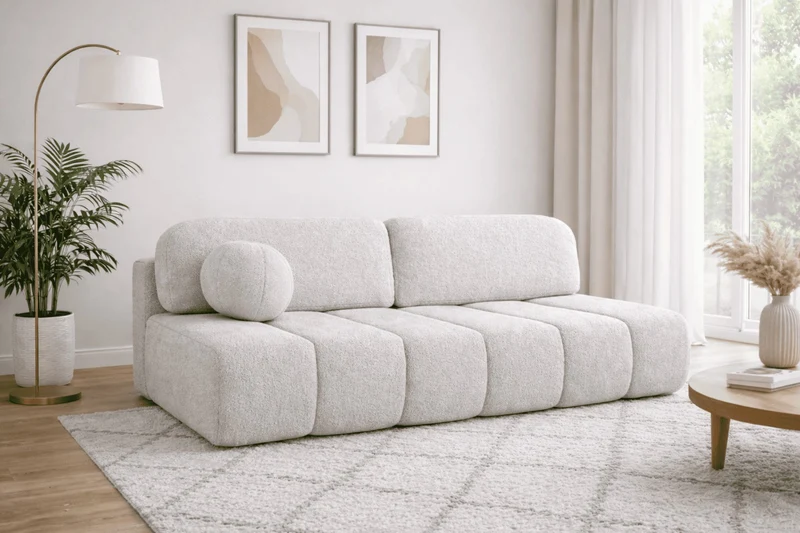 Schlafsofa – Stanley – Arena – 210 cm mit Bettkasten & Zierkissen