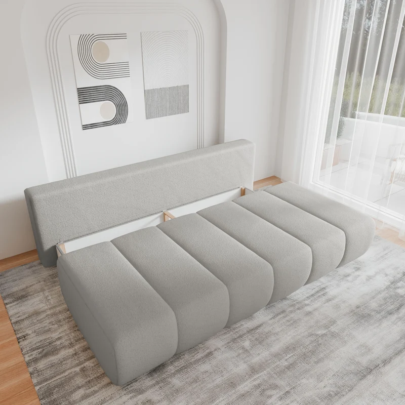 Schlafsofa – Stanley – Arena – 210 cm mit Bettkasten & Zierkissen