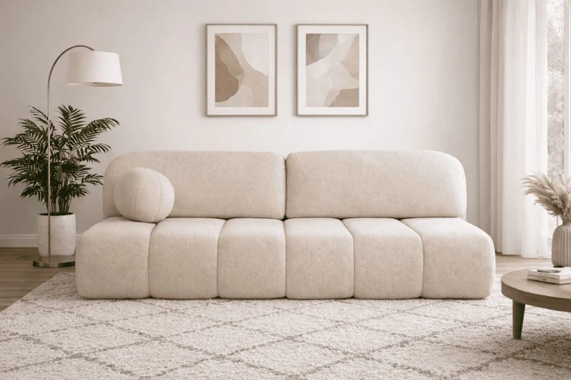 Schlafsofa – Stanley – Arena – 210 cm mit Bettkasten & Zierkissen