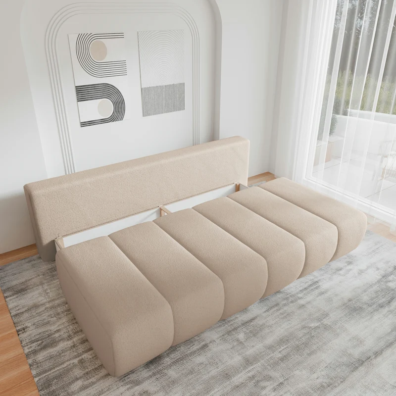 Schlafsofa – Stanley – Arena – 210 cm mit Bettkasten & Zierkissen