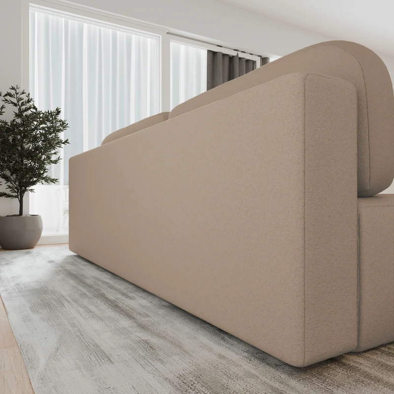 Schlafsofa – Stanley – Arena – 210 cm mit Bettkasten & Zierkissen