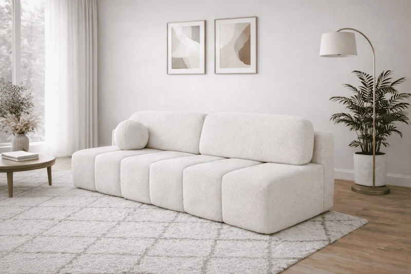 Schlafsofa – Stanley – Arena – 210 cm mit Bettkasten & Zierkissen