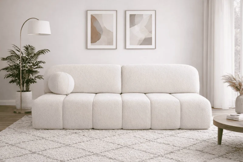 Schlafsofa – Stanley – Arena – 210 cm mit Bettkasten & Zierkissen