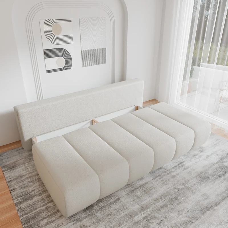 Schlafsofa – Stanley – Arena – 210 cm mit Bettkasten & Zierkissen