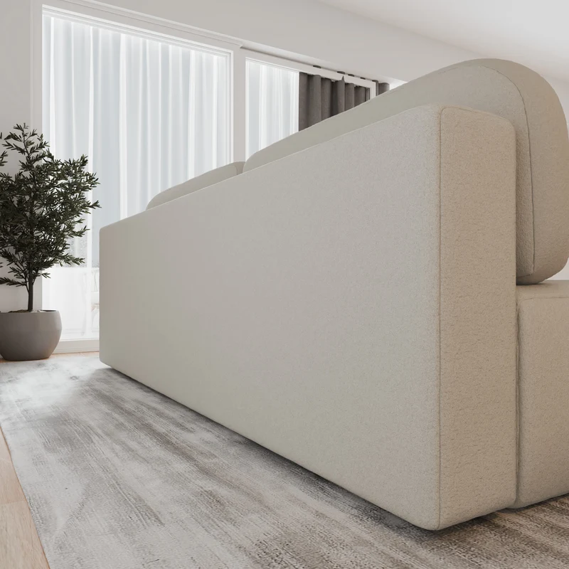 Schlafsofa – Stanley – Arena – 210 cm mit Bettkasten & Zierkissen