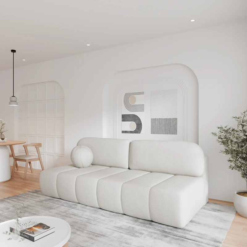 Schlafsofa – Stanley – Arena – 210 cm mit Bettkasten & Zierkissen