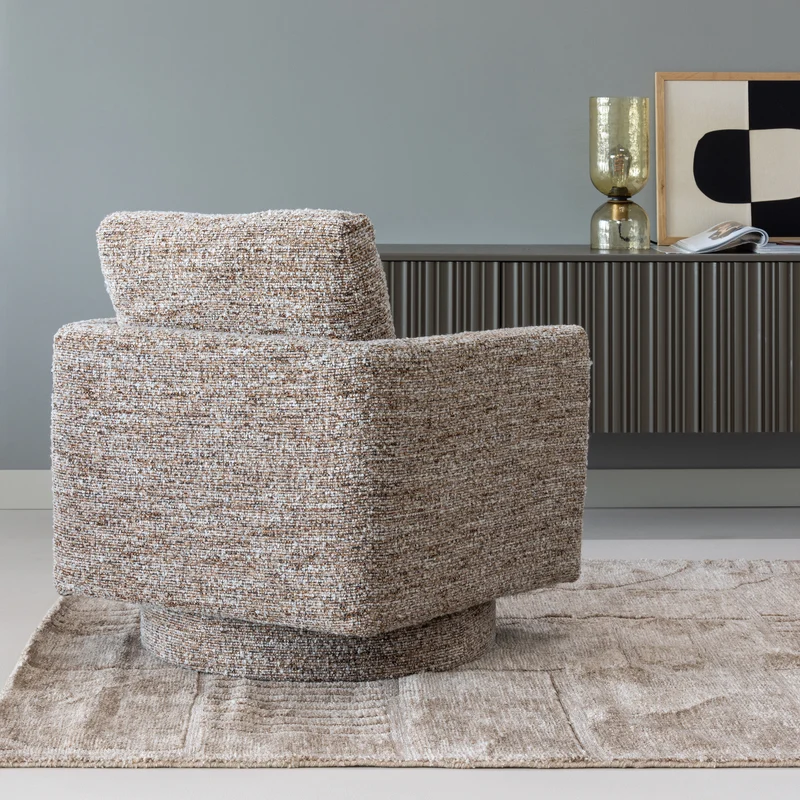 Oska drehfauteuil braun melange