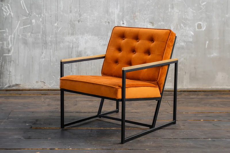 KAWOLA Sessel ARLY Polstersessel Bezug Velvet cognac