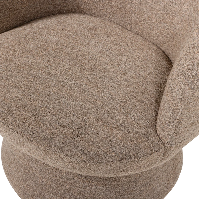 Shuffle drehfauteuil braun melange