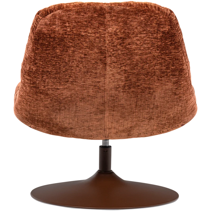 Elvi drehfauteuil chenille struktur rostbraun
