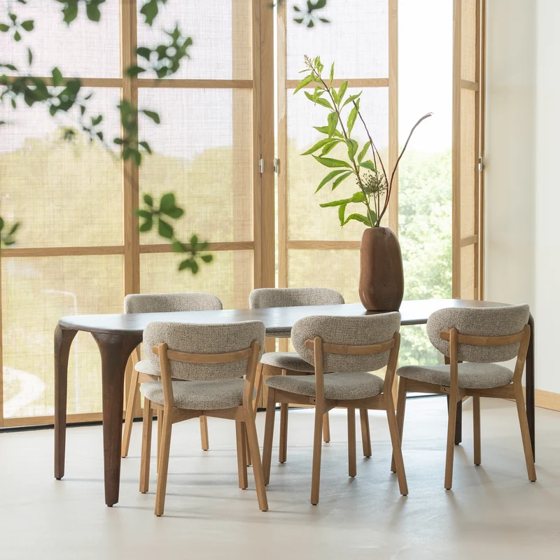Fiore Esstisch Mangoholz dunkelbraun 230 x 95 cm