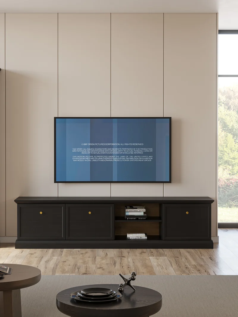 Livento Wohnzimmer-Set 3-teilig – Elegante Wohnmöbel im klassischen Design in Graphit