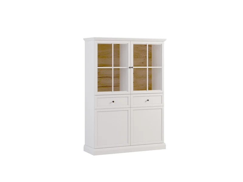 Livento Wohnzimmer-Set 4-teilig – Stilvolle Wohnmöbel in Opalweiß mit elegantem Design