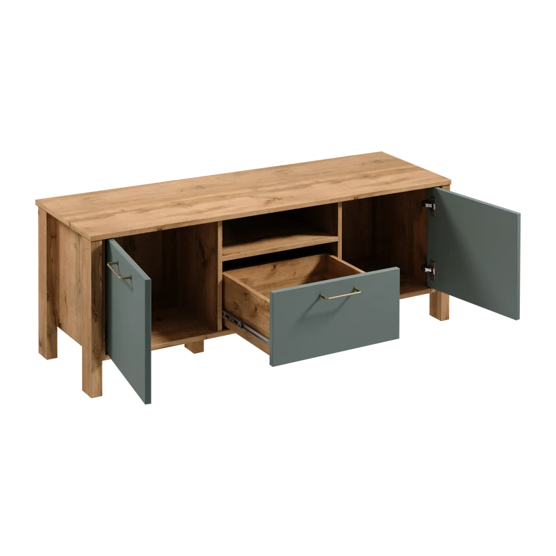 Velario Stilvolles TV-Lowboard mit 3 Schubladen mit elegantem Design