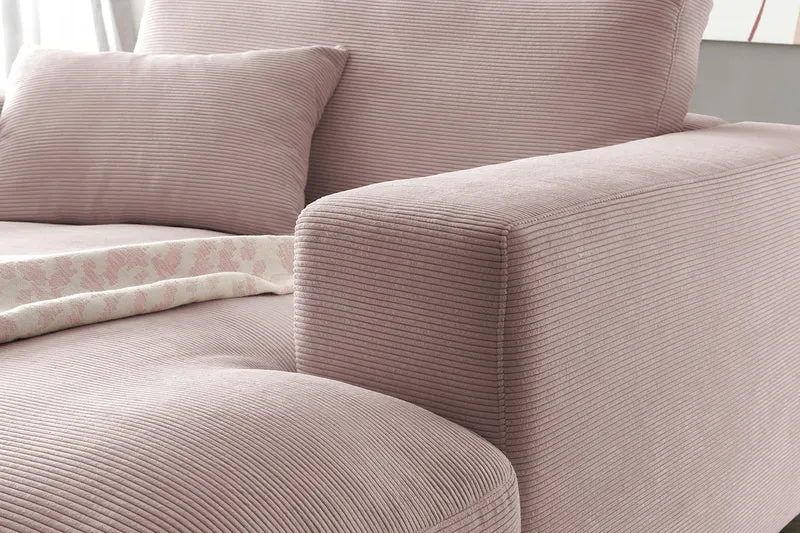 KAWOLA Longseat MADELINE Feincord rosa