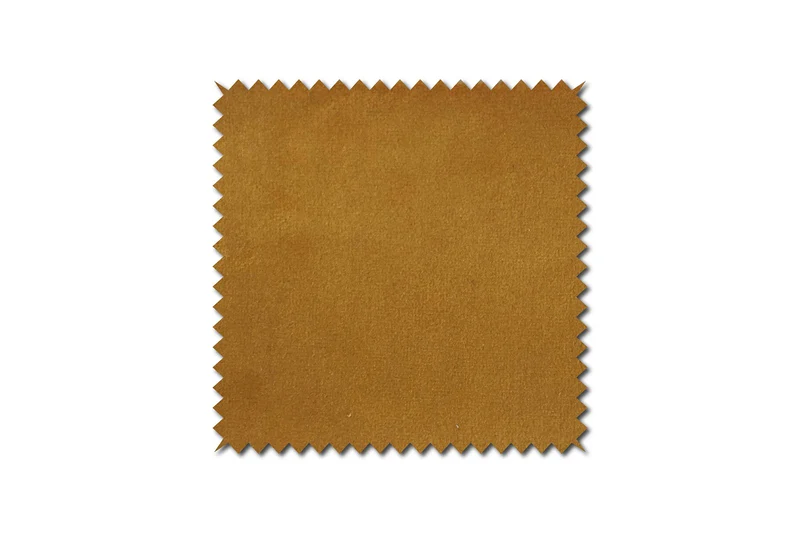 KAWOLA Hocker LOTTE Polsterhocker velvet curry