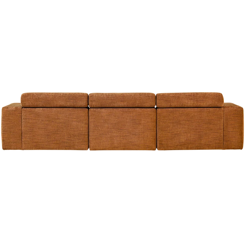 Novi chaise longue sofa links orange melange