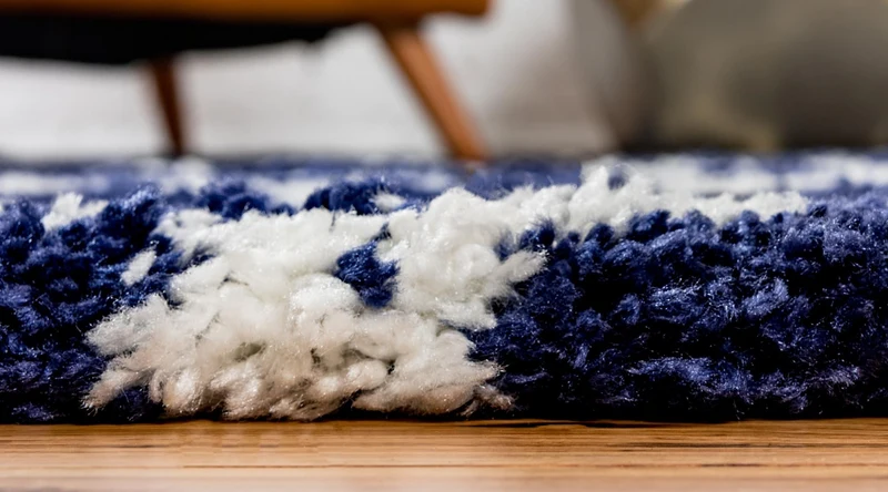 Teppich MARA Shagg Rechteckig Ultra-Marineblau diverse Größen