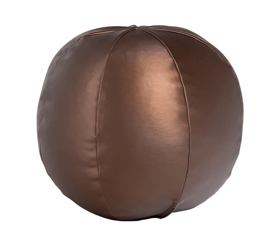 Rodeo Ballkissen klein metallic warmbraun