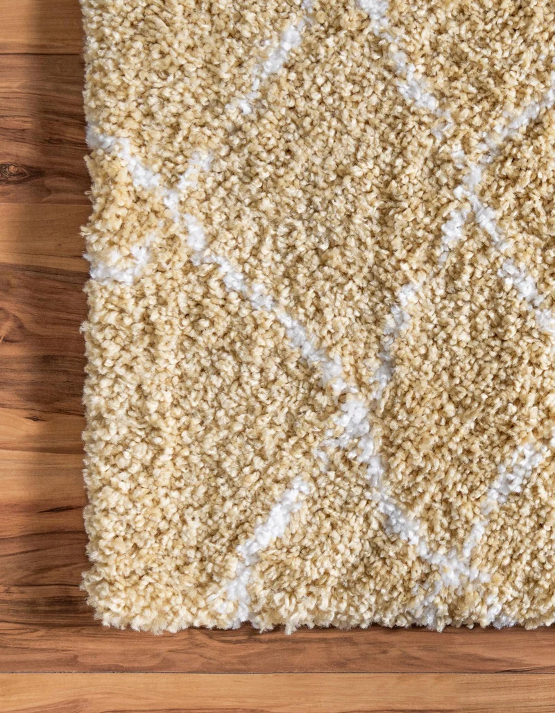 Teppich MARA Shaggy Läufer Vanille 80x305 cm